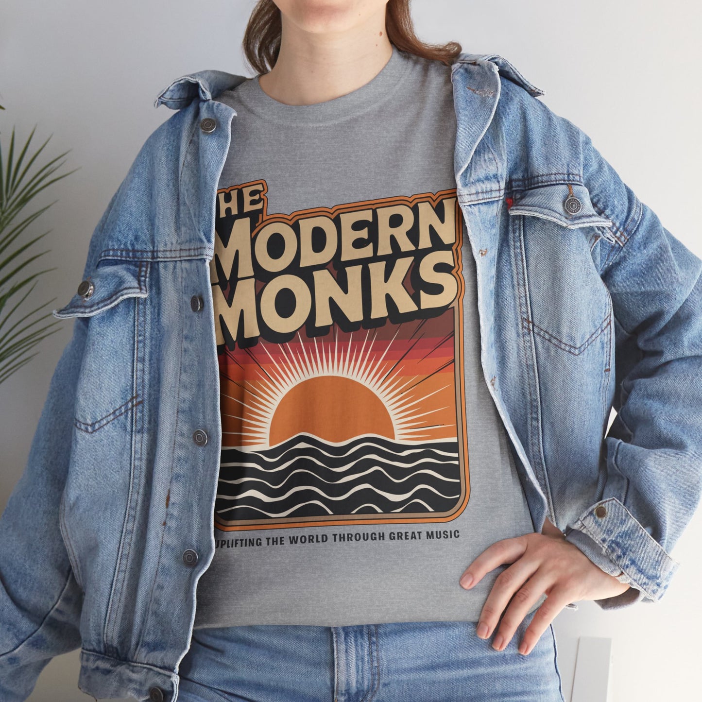 Modern Monks Retro Sunrise T-Shirt