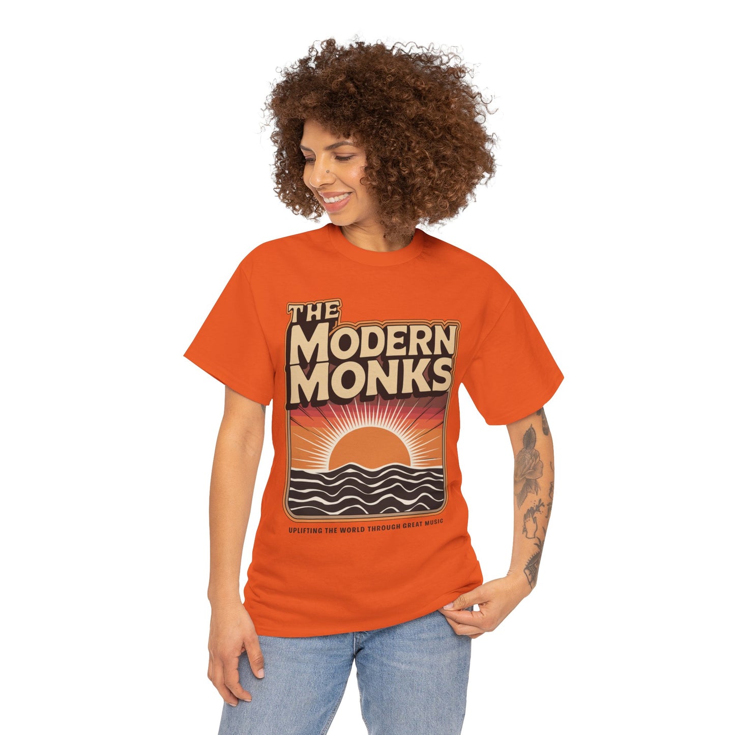 Modern Monks Retro Sunrise T-Shirt
