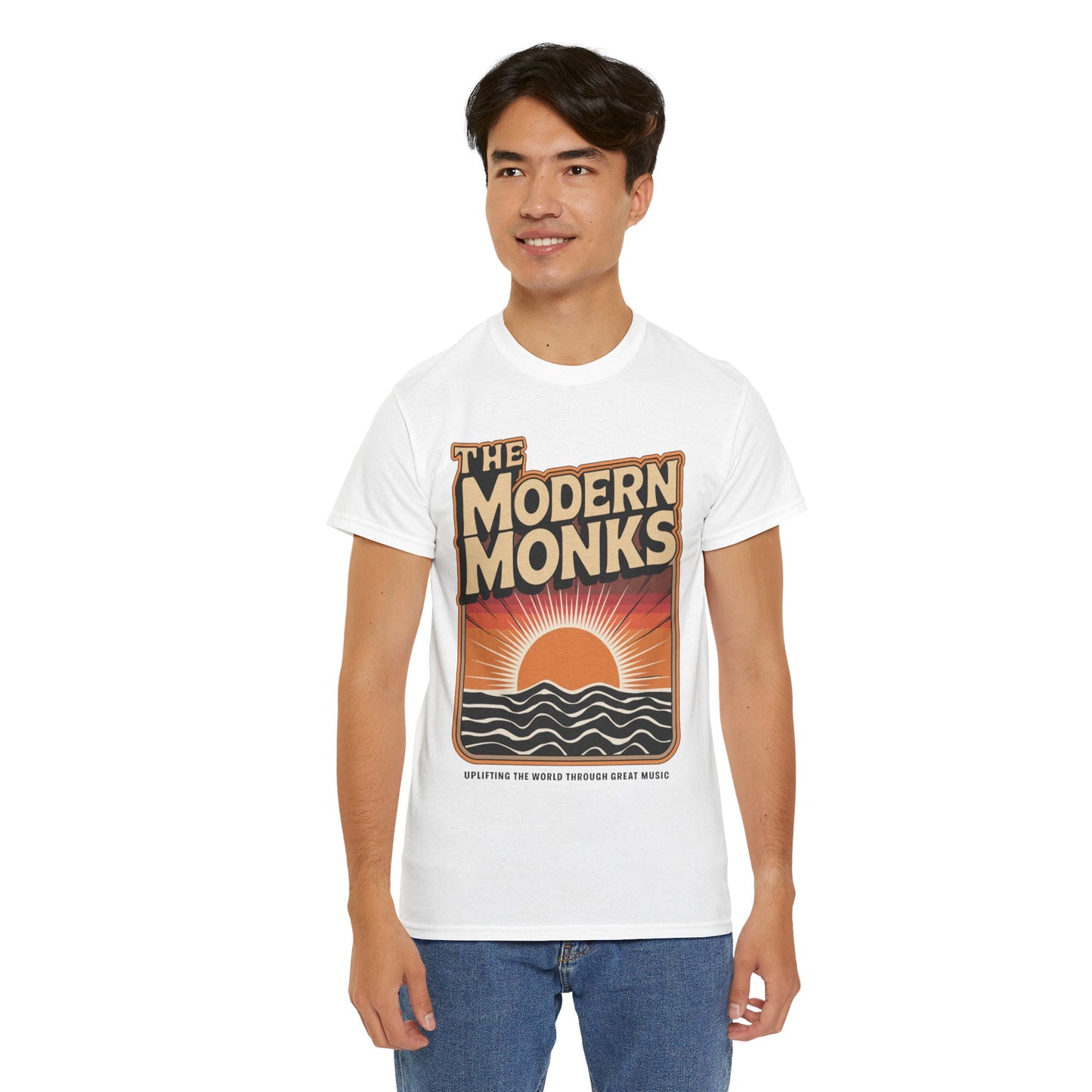 Modern Monks Retro Sunrise T-Shirt