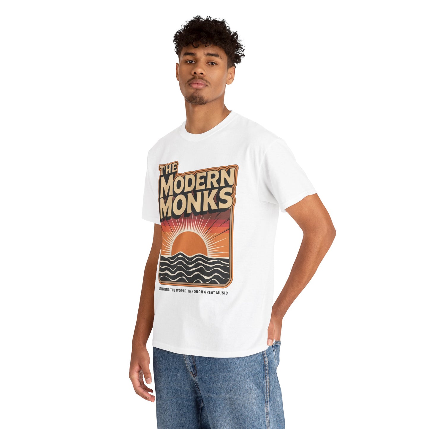 Modern Monks Retro Sunrise T-Shirt