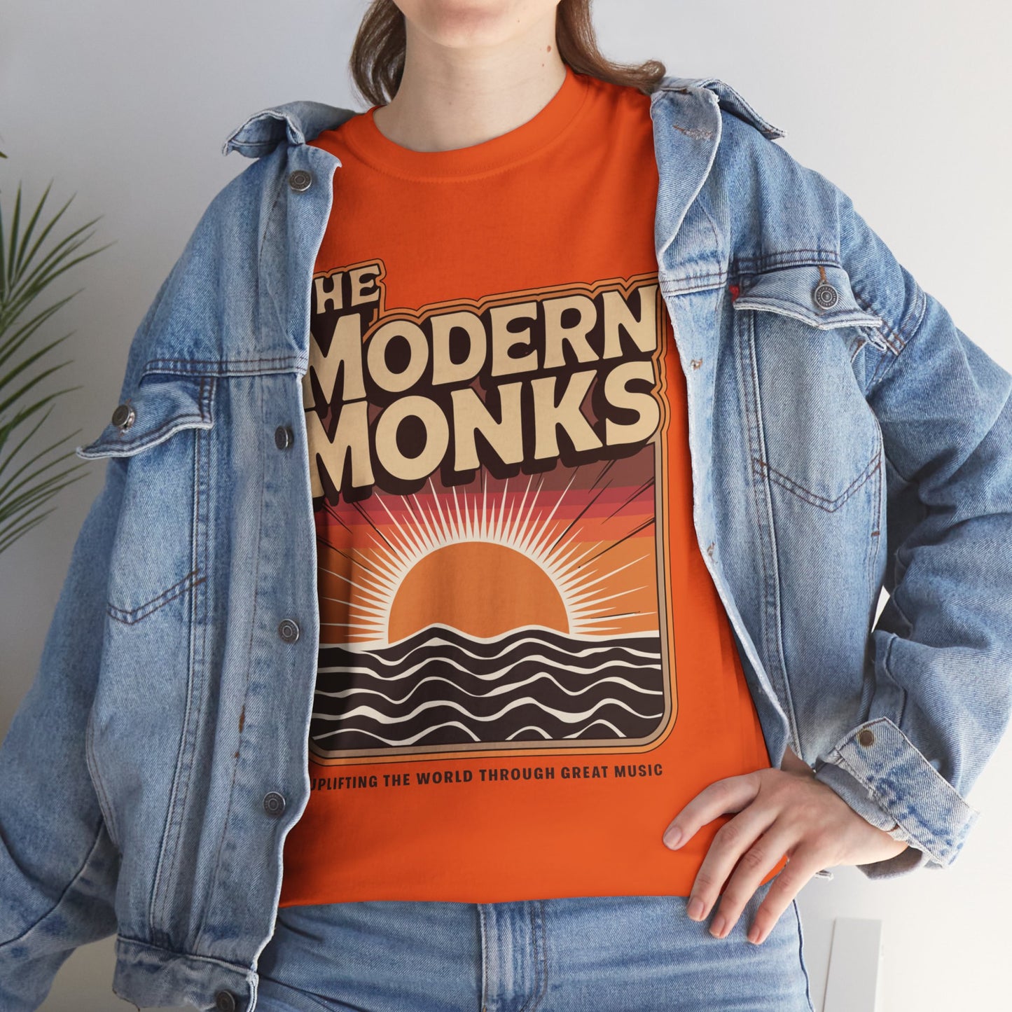 Modern Monks Retro Sunrise T-Shirt