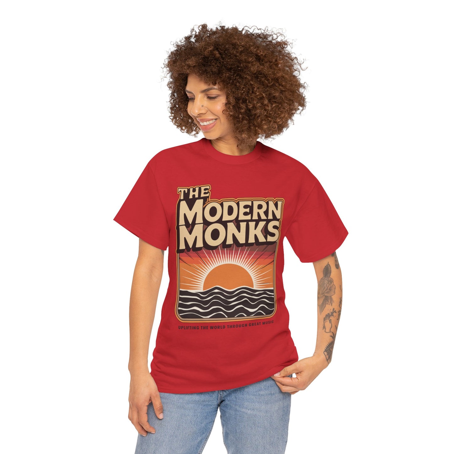 Modern Monks Retro Sunrise T-Shirt