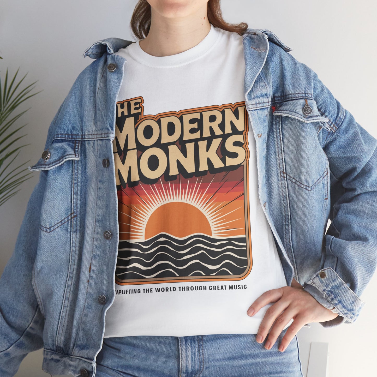 Modern Monks Retro Sunrise T-Shirt