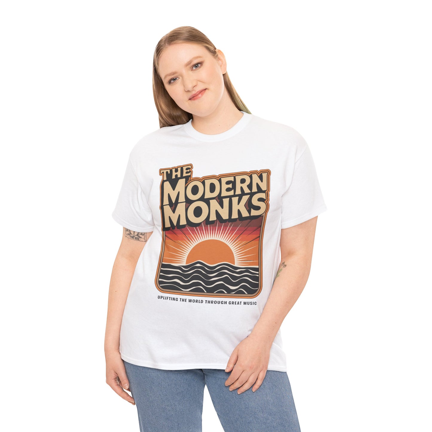 Modern Monks Retro Sunrise T-Shirt