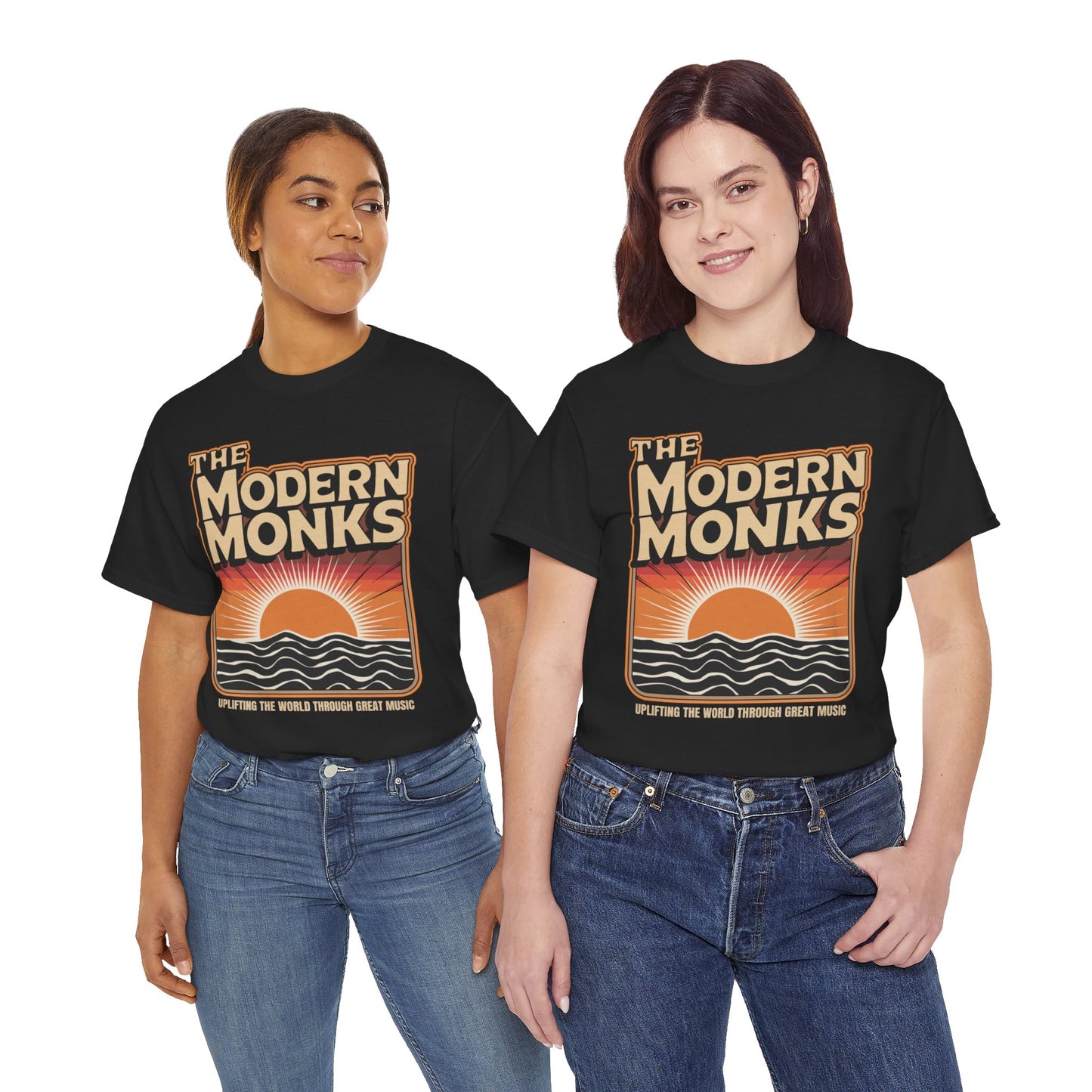 Modern Monks Retro Sunrise T-Shirt