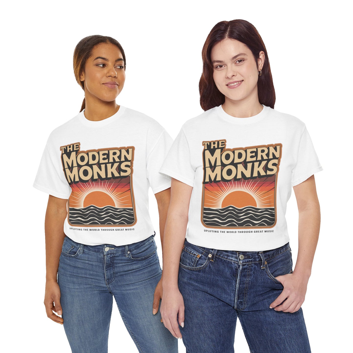 Modern Monks Retro Sunrise T-Shirt