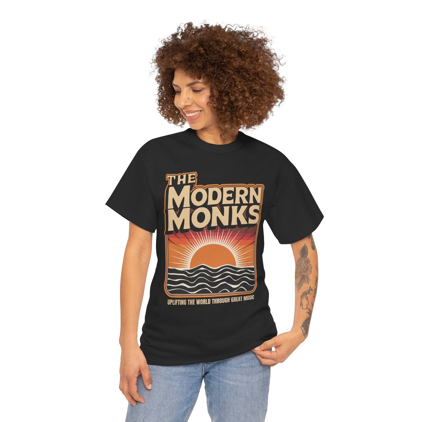 Modern Monks Retro Sunrise T-Shirt