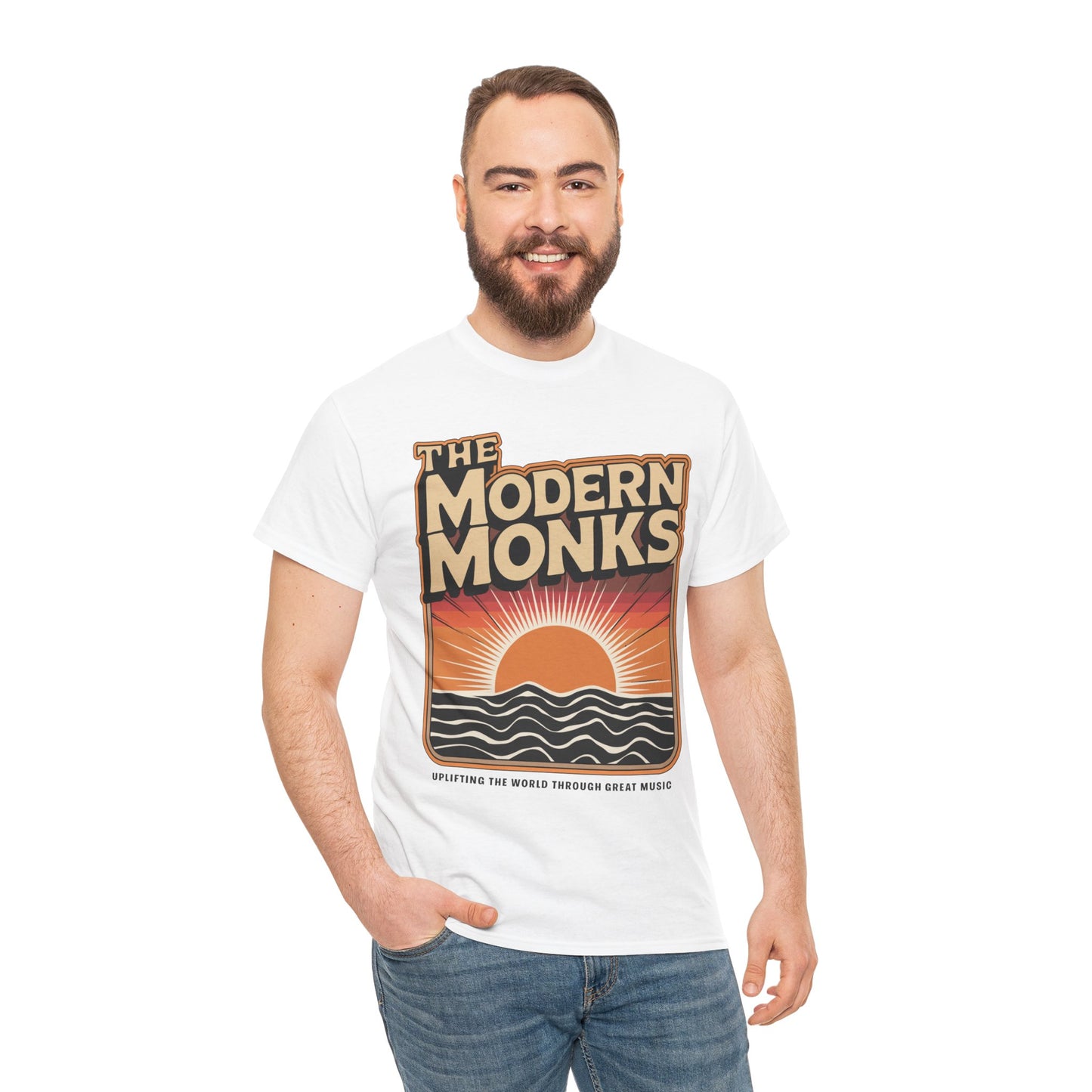 Modern Monks Retro Sunrise T-Shirt