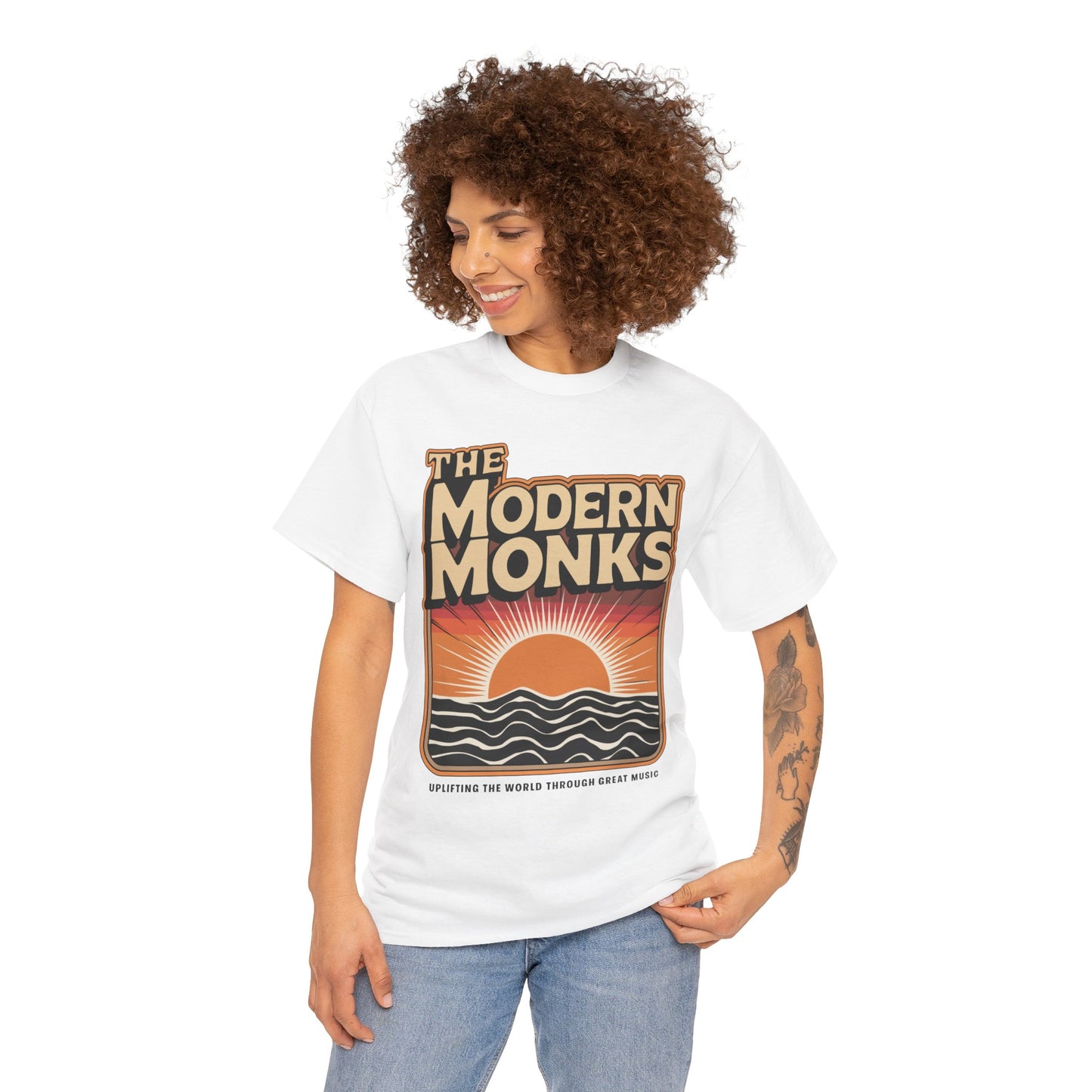 Modern Monks Retro Sunrise T-Shirt