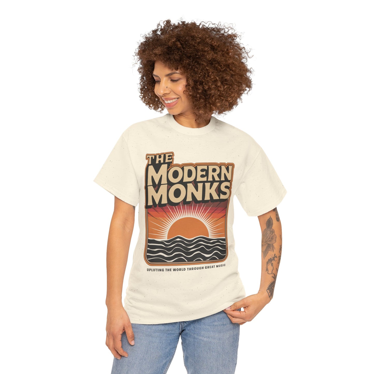 Modern Monks Retro Sunrise T-Shirt